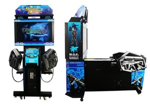 Máquina de juego de simulador de vídeo de pistola de tiro láser Ghost Squad Arcade a la venta - Product Image 4