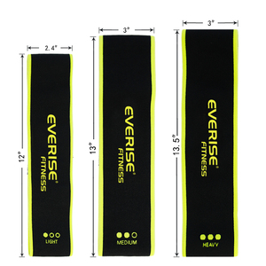 Benutzer definiertes Logo Gestrickt Stretch Oberschenkel Elastic Fitness Stoff <span class=keywords><strong>Loop</strong></span> Resistance Band Set - Product Image 2