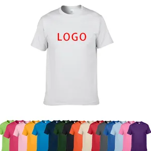 China Leverancier Custom Mannen Sport Kleding Witte Katoenen T-shirt Met Logo