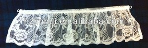 Flower curtain panels <span class=keywords><strong>bella</strong></span> lace rose floral curtain panels - Product Image 6