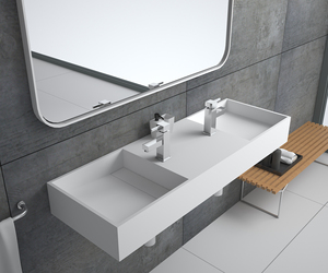 Spanish Simple White Matt <strong>Parryware</strong> <strong>Wash</strong> <strong>Basin</strong> Price Sanitary Wares <strong>Basin</strong>,Artificial Stone Hotel Wall Hung Bathroom Sink - Product Image 6