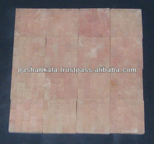 Tuiles en quartz rose naturel semi-précieuses - Product Image 1
