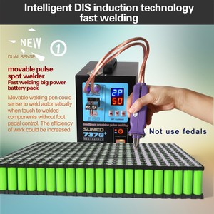 Mini 18650 hình trụ pin tại chỗ thợ hàn sunkko 737g + xung tại chỗ thợ hàn hàn máy hàn - Product Image 2