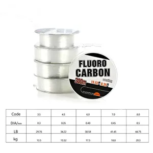 300M Sink Line Fluorocarbon Coating Fishing Line Super Strong Nylon Carp Fishing Smooth Lines