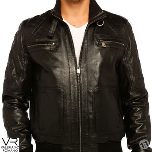 Chaqueta de Cuero Estilo Universitario de Alta Calidad Premium, Producto Valeriano Romano TR - Product Image 4