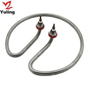Water Immersion 7mm-9mm Diameter Electric Coil Tubular Heater Element For Teapot