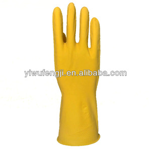 45g Gants du nettoyage ménagers lessive <span class=keywords><strong>lixiviation</strong></span> gants jaune velours - Product Image 1