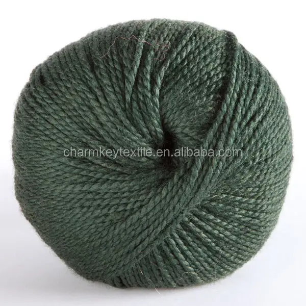 2014 Hot Sale fancy merino wool blended bamboo fiber ball yarn with soft olive green color