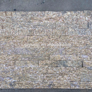 Piedra de revestimiento de pared de cuarcita de tigre amarillo para Material de construcción Panel de pared Piedra de corte - Product Image 1