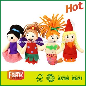 adorabile dito burattino a maglia bambola per il teatro spettacolo teatrale - Product Image 1