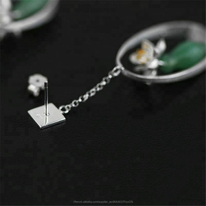 Fantastique Lotus Murmure 925 argent costume boucle d'oreille - Product Image 4