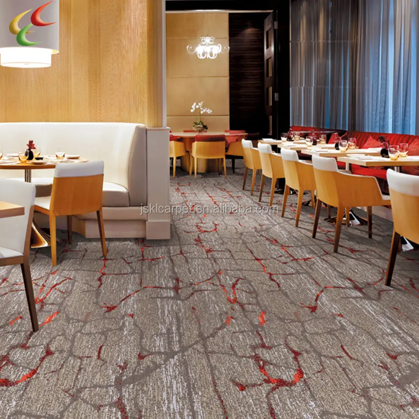 Nuevo estilo de pared a pared wilton alfombra para hotel restaurante