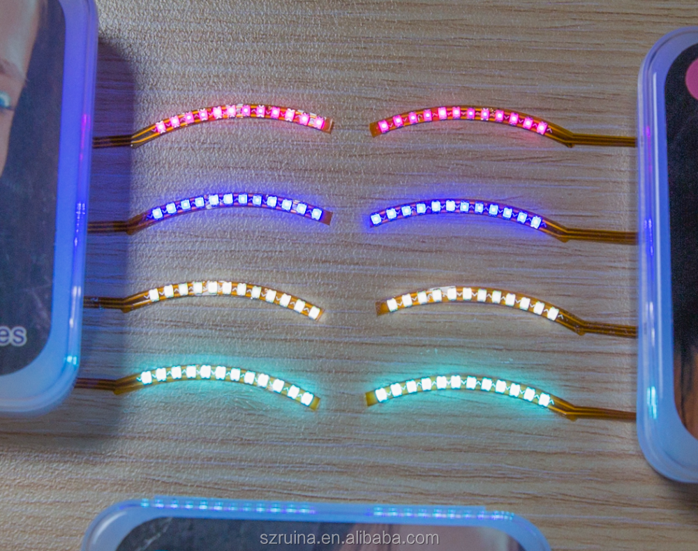 En gros le plus récent parti halloween 8 Multi changement faux led cils