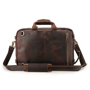 <span class=keywords><strong>Mochila</strong></span> Portaordenador Vintage Tiding OEM, Maletín de Cuero Vacuno de Primera Calidad, Convertible en <span class=keywords><strong>Mochila</strong></span> para <span class=keywords><strong>Hombre</strong></span> - Product Image 4