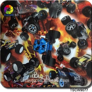 TSAUTOP del cranio del fumetto pva idrografico stampabile trasferimento dell'acqua pellicola di stampa per hydro immersione - Product Image 2