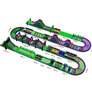 Juegos de deportes al aire libre para adultos, parque infantil comercial inflable 5k, pista de obstáculos, carreras en venta - Product Image 5