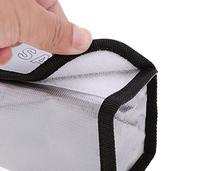 Grande taille 185x75x60mm fibre de verre ignifuge anti-déflagrant Lipo sac batterie garde coffre-fort pochette personnalisable taille RC pièces Accs