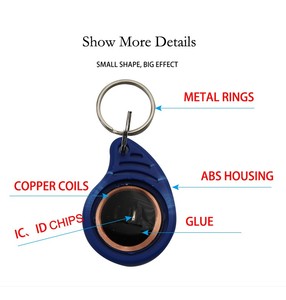 Rafid Chất lượng cao 13.56MHz IC thẻ RFID thẻ chìa khóa f1108 Keychain cho hệ thống kiểm soát truy cập cửa - Product Image 1