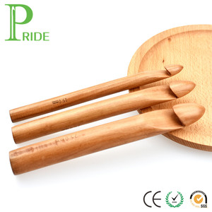 Chunky Jumbo Bamboo Large Crochet Hooks 15mm 20mm 25mm <strong>Yarn</strong> Knitting Hook Needlework Bamboo <strong>Needles</strong> - Product Image 4