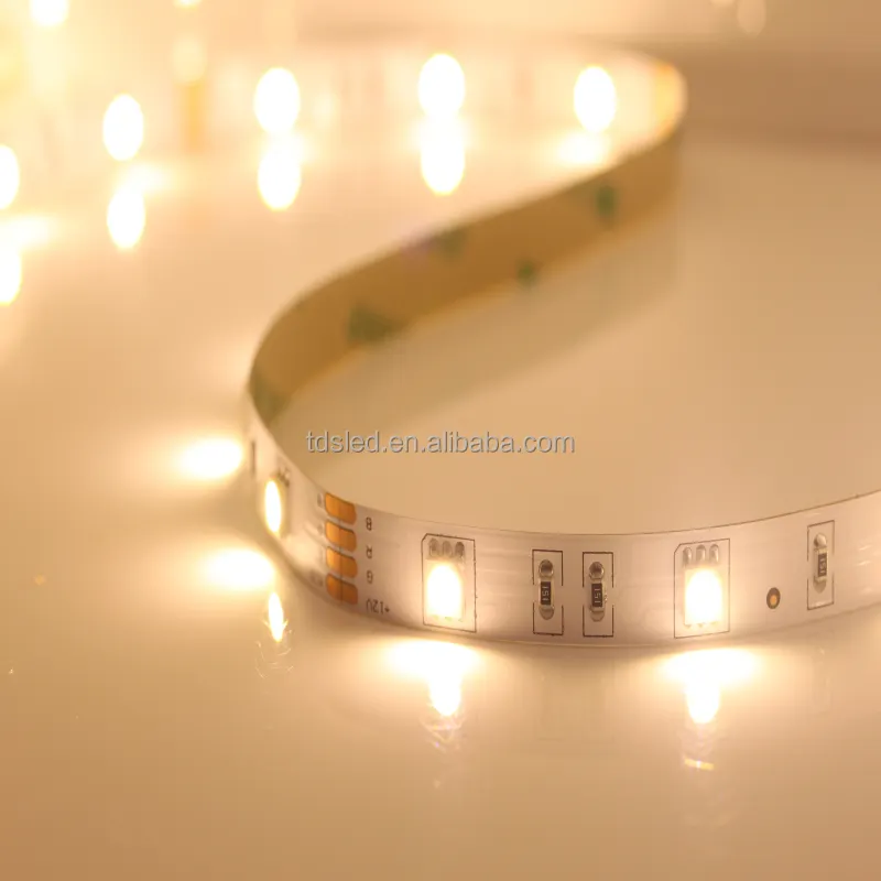 12V SMD5050 60leds Warm White waterproof led strip light IP65