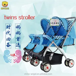 Fabrikant hoge kwaliteit tweeling baby buggy/twins baby kinderwagen/tweeling kinderwagen
