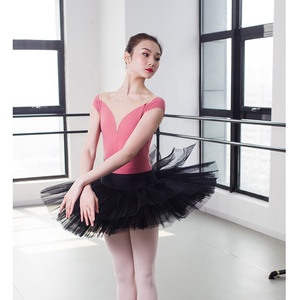 Vêtements de danse classique <span class=keywords><strong>pour</strong></span> adultes, tenue de scène professionnelle, jupe à sept couches, <span class=keywords><strong>tutu</strong></span> noir 100% polyester, tailles S-XL - Product Image 2