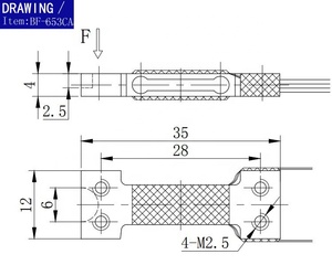 Cao chính xác đầu dò Trọng lượng tải di động lực lượng cảm biến cho trọng lượng thiết bị điều khiển 100G 200g 300G 500G 1kg 2kg 3kg - Product Image 2
