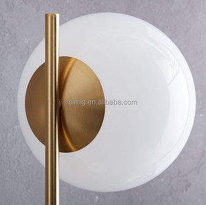 Simig chiếu sáng hiện đại Nordic Vòng thiết kế đèn bàn với đá cẩm thạch trắng cơ sở Matte Glass Shade tiết kiệm năng lượng AC/DC cung cấp điện - Product Image 5