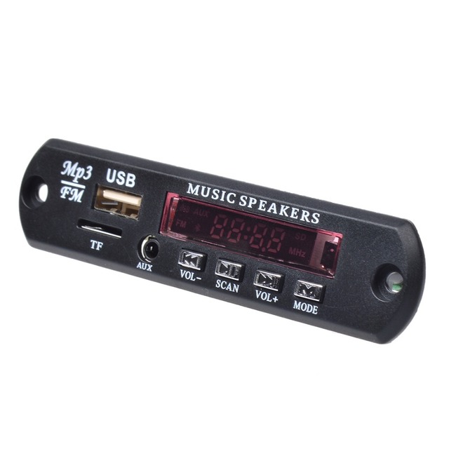 Car MP3 WMA Decoder Board 5V Wireless Audio Module TF Radio SD Card Slot / USB / FM / Remote Control
