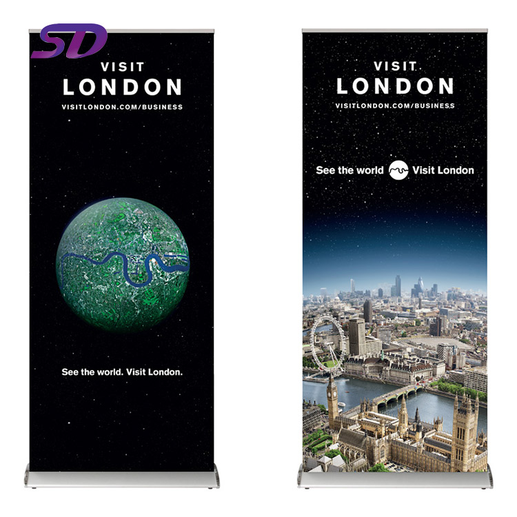 Наружный рекламный стенд от китайского поставщика, черный вытягивающий баннер, вытягивающийся рулонный стенд для баннера, рулонный баннер 80*200