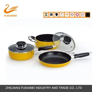 Fukaimei 16 Cm Aluminium Pot Set Keramische Kookpot Set