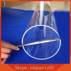 China, el proveedor de cuarzo de sílice de alta temperatura resistencia de gran diámetro tubo de vidrio de cuarzo
