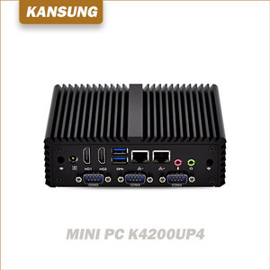 Barato Dual LAN 4 COM 2 HD Video puertos USB 12 V perro <span class=keywords><strong>reloj</strong></span> Core i5-4200U Dual Core Ubuntu sin ventilador X86 Mini PC - Product Image 3