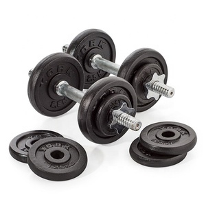 Weight Lifting 100lb Adjustable Weight Cast Iron <strong>Dumbbell</strong> and Barbbell Set - Product Image 2