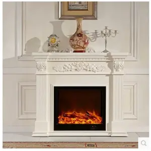 electric fireplace build in wood frame