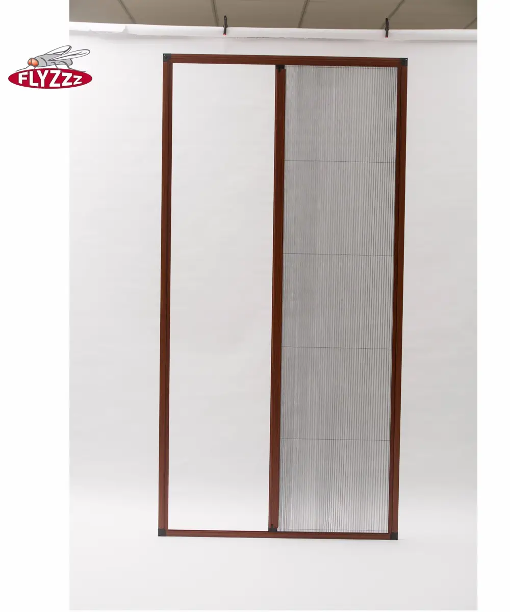 Low price easy install aluminium frame net sliding folding screen door