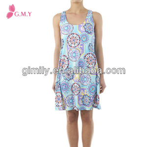dama vestido de jersey de alta moda <span class=keywords><strong>para</strong></span> mujer <span class=keywords><strong>ropa</strong></span> tribal vestido impreso - Product Image 1