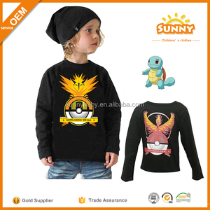 Baby boys Long Tee Mens shirts <span class=keywords><strong>Pokemon</strong></span> Long design <span class=keywords><strong>T</strong></span>-<span class=keywords><strong>shirt</strong></span> - Product Image 1