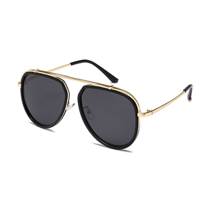Gafas de Sol EUGENIA Económicas, Diseño Aviador, Lentes de Espejo, <span class=keywords><strong>Color</strong></span> Rosa, Montura Mixta de Metal, Estilo Piloto - Product Image 2