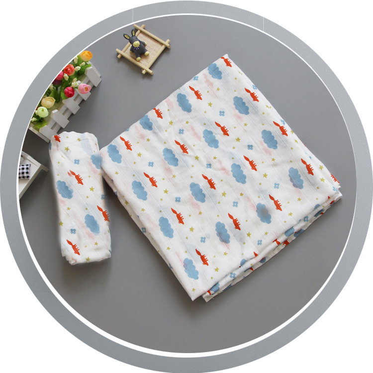 Zogift 47 ''x 47'' <span class=keywords><strong>Sano</strong></span> Organico Cotone 2 Strati Baby Coperte - Product Image 2