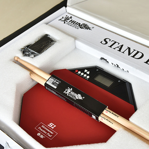 Gomma di Silicone Drum Practice Pad con <span class=keywords><strong>Metronomo</strong></span> + bacchetta + tamburo del basamento - Product Image 5