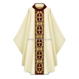 Casulla Monástica Personalizada OEM Spirit Hope, Casulla Gótica con Espalda en Forma de Violín, <span class=keywords><strong>Iglesia</strong></span> Católica - Product Image 4