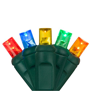 Ngoài trời 5 mét giáng sinh trang trí ánh sáng 22AWG màu xanh lá cây dây 50 đếm 6 "không gian 5 mét hình nón mini <span class=keywords><strong>LED</strong></span> <span class=keywords><strong>String</strong></span> <span class=keywords><strong>Lights</strong></span> - Product Image 3