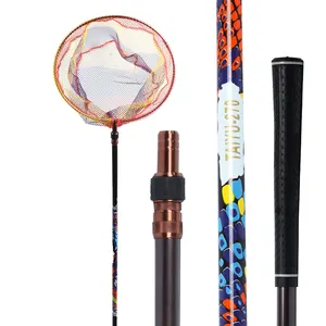 2.1M/2.4M/2.7M/3M Nieuwe Ontwerp Carbon Fiber Pole Telescopische Fishing Schepnet