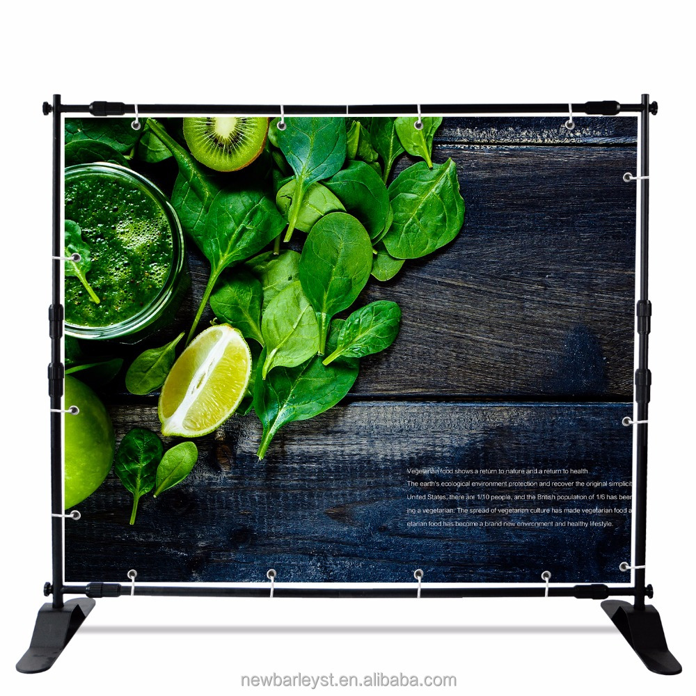 Регулируемый большого формата стойка баннера для художественного оформления регулируемый задний фон стенд для advertisinig