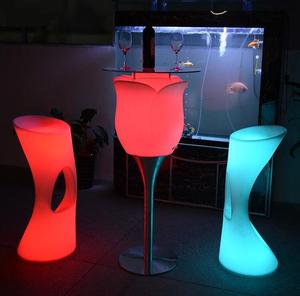 Led Light Up Bar Đồ Nội Thất Từ Xa Rgb Thay Đổi Màu Nhựa Chiếu Sáng Led Khách Sạn Hộp Đêm Tiệc Bar Phân - Product Image 1