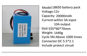 리포 배터리 팩 <span class=keywords><strong>11</strong></span>.1v 12v 10000mAh 배터리 팩 - Product Image 4