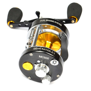 MingYang MC500 dos secciones <span class=keywords><strong>de</strong></span> <span class=keywords><strong>carrete</strong></span> <span class=keywords><strong>de</strong></span> la <span class=keywords><strong>pesca</strong></span> 5BB + 1RB 5,2: 1 derecha/izquierda - Product Image 2