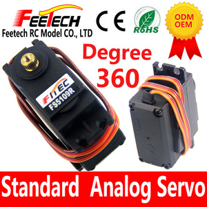 FEETECH FS5109R 10kg 금속 기어 360 도 연속 회전 서보 모터 플라스틱 전자 DIY 만화 장난감 - Product Image 2