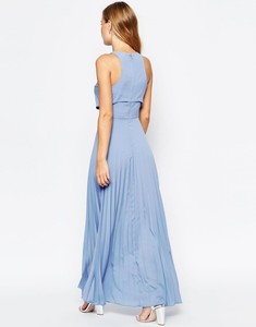 2015 para mujer wholsale plisado blusa entallada vestido Maxi - Product Image 2